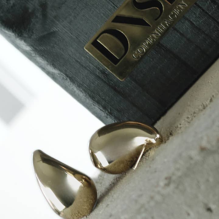 Dansk Copenhagen - Vendita all'ingrosso Orecchini a bottone - Orecchino Paisley Impermeabile Courage Placcato in Oro 18K13