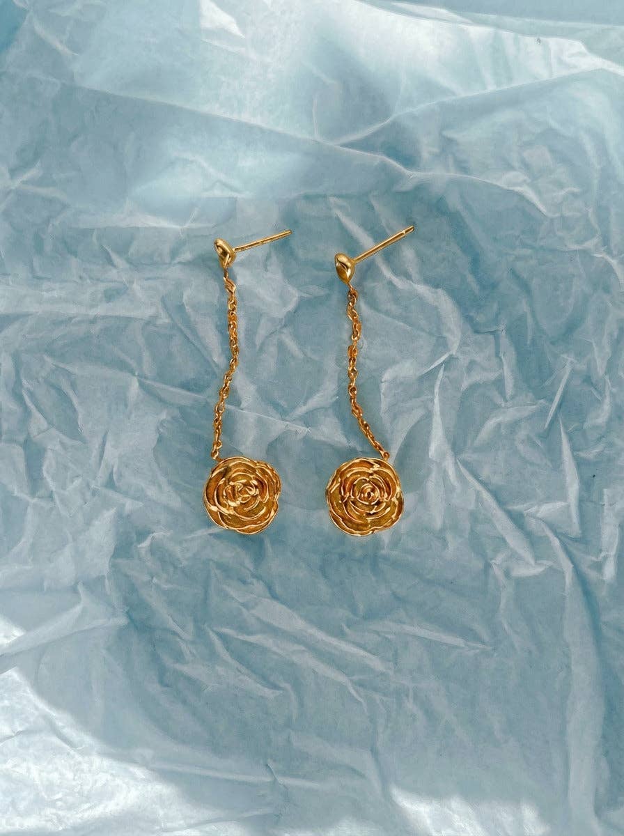 Persea Jewelry - Wholesale Dangle Earrings - Pendientes largos Rosetta2
