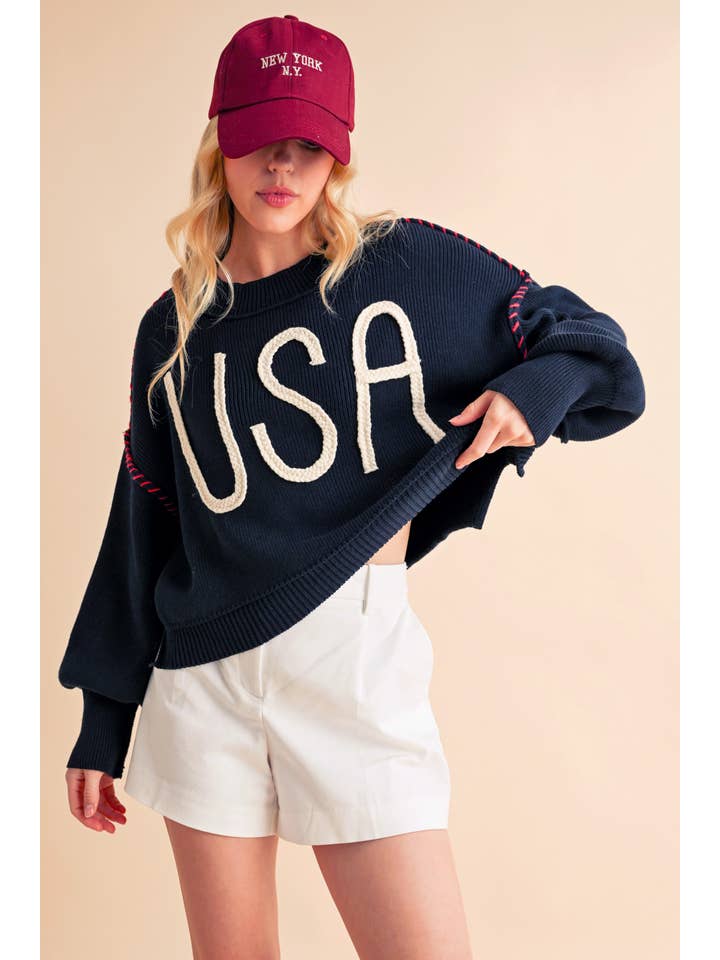 AEMI + CO - Wholesale Knit Sweater - Women's - 3249EK USA Sweater 2