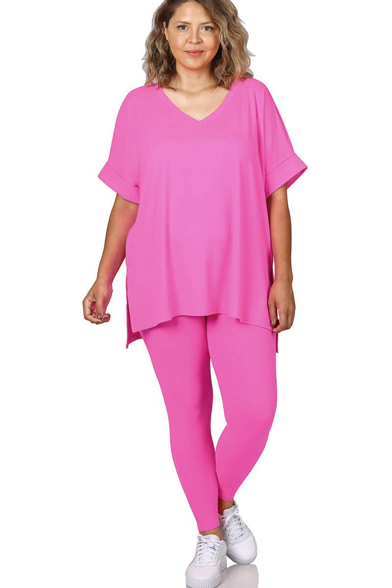 42POPS - Wholesale Lounge Set - Women's - `.Plus Microfiber Lounge Wear 2 Pc Set36
