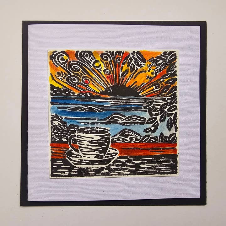 Coffee at Sunrise Blank Note Card Set for wholesale by Designs on Tiffany