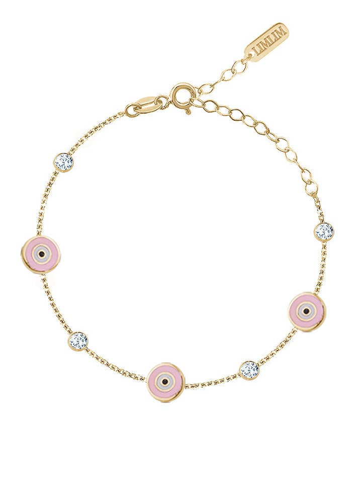 BRACCIALE CON OCCHIO MALOCCHIO DIPINTO A MANO IN SMALTO per la vendita all'ingrosso da parte di limlim