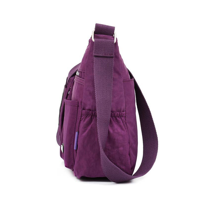 wandf - Vente Sac à bandoulière – femme - Sac bandoulière en nylon, sac à main multi-poches9