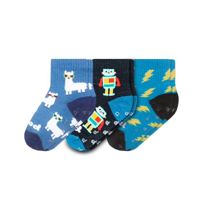 Pacas - Wholesale Socks - Kids - 3 Pack - Toddler Pacas Gripper Socks10