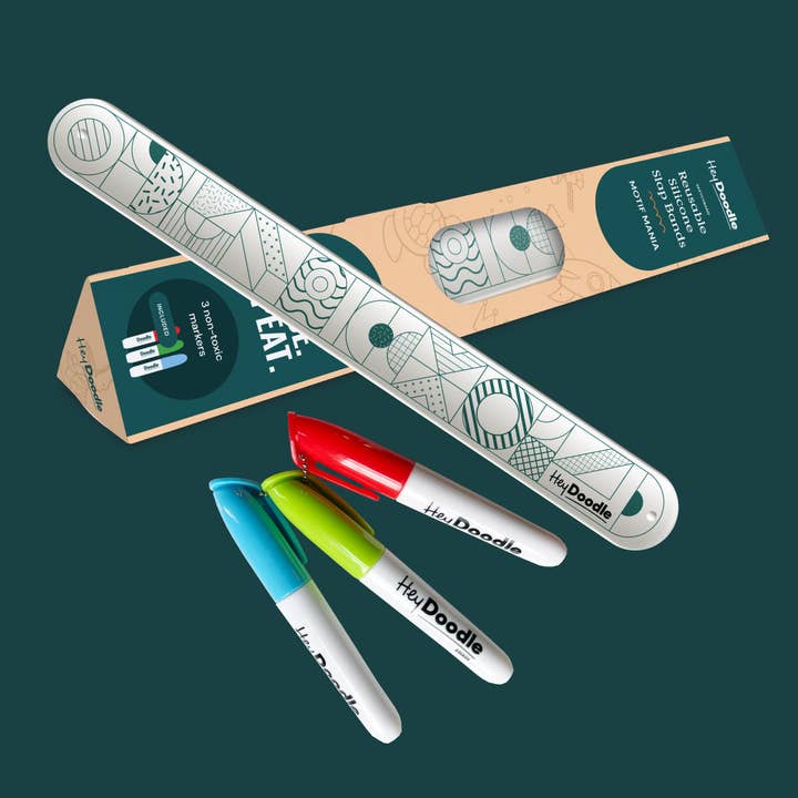 HeyDoodle - Wholesale Coloring Mat - Kids & Baby - Into The Wild Sketchband - Reusable Coloring & Doodle Slap Bracelet7