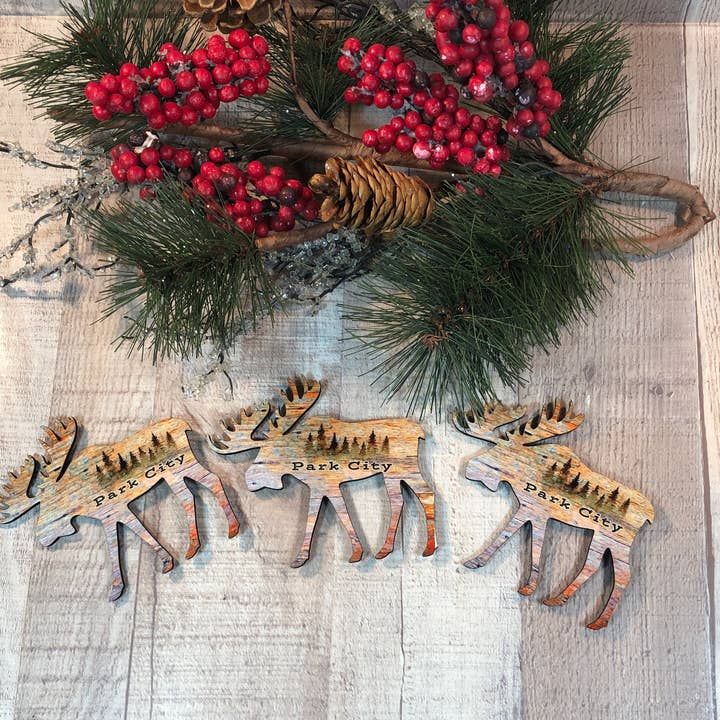 Aimant en forme d'orignal pour la vente par GP Originals