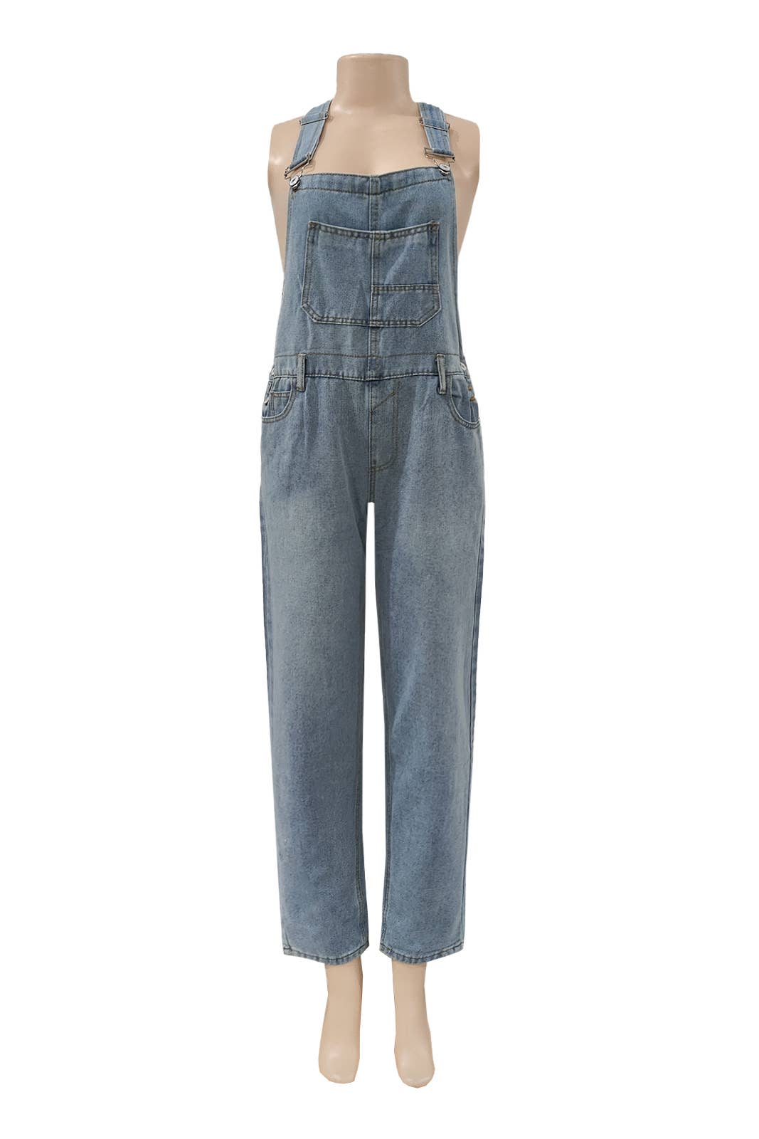 Rosa Clothing - Wholesale Overalls - Women's - vintage washed Denim overalls7