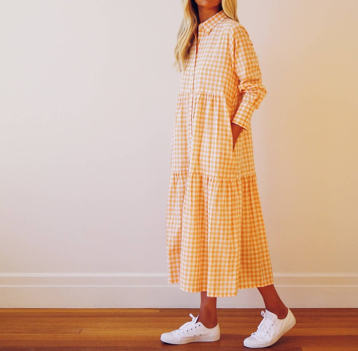 Who's Charlie – Großhandel Kleid – Damen – Cate Kleid aus Baumwoll-Karos0