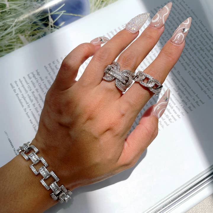 Southside Ring platin for engroshandel hos HEYMAEVE