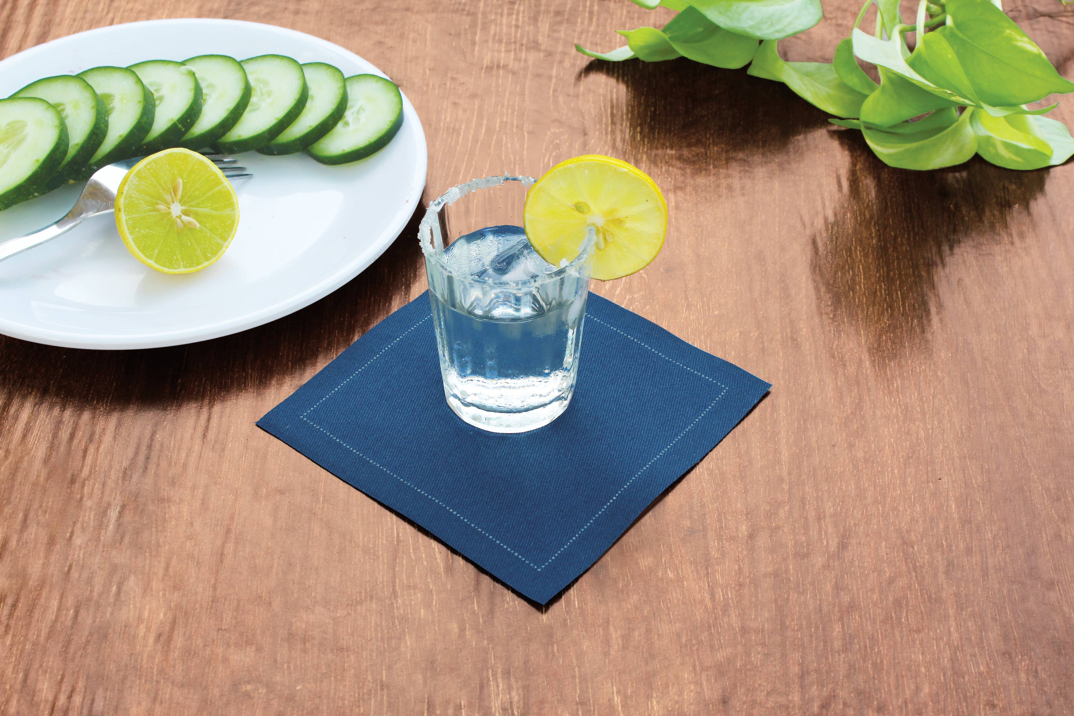 Noble Napkins - Wholesale Disposable Napkin - Luxury Cotton Cocktail Napkins, 4.5" x 4.5", 50 per pack4