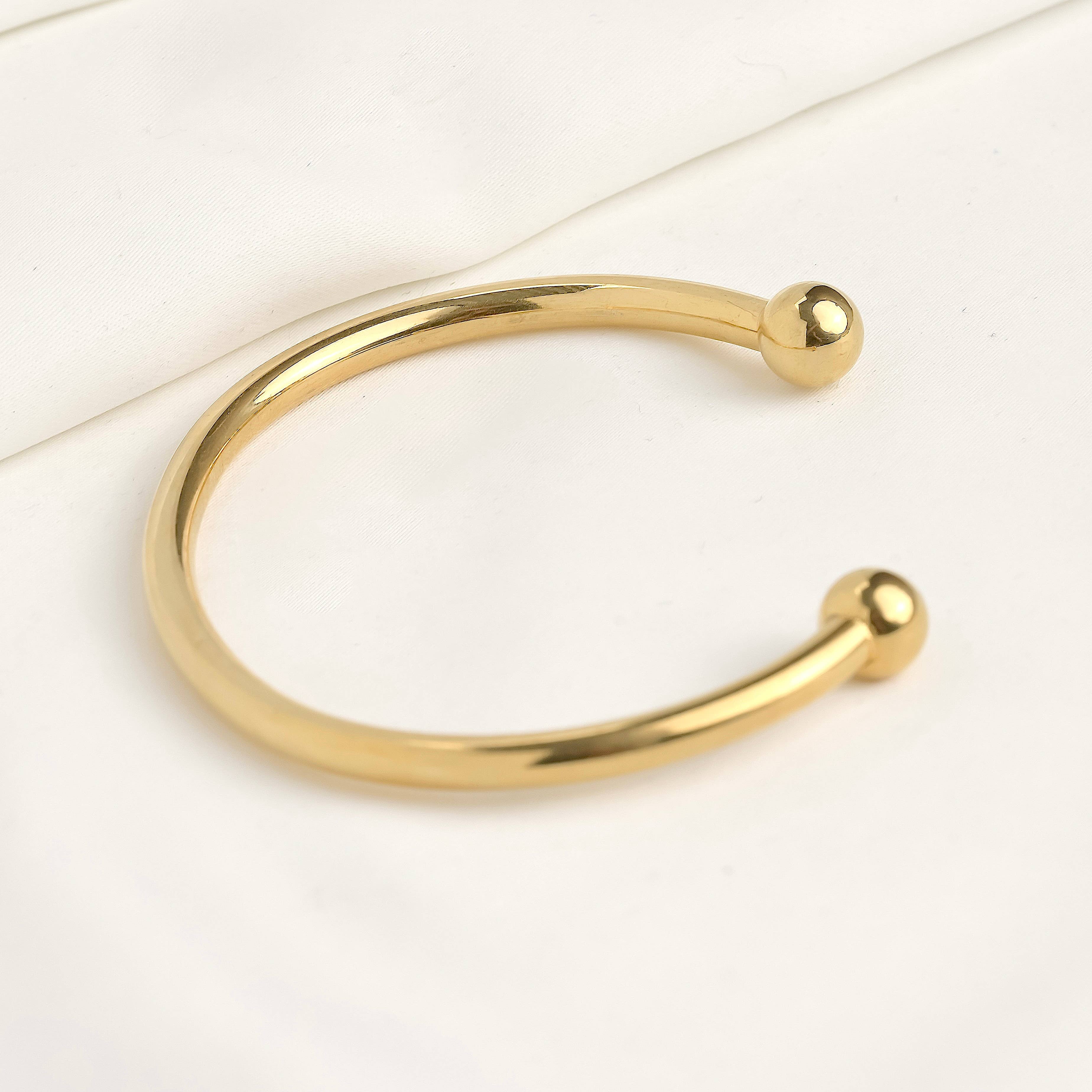 Blueyejewelry – Engroshandel Manchetarmbånd – Guldarmbånd - Vandtætte markante manchetter - Armring9