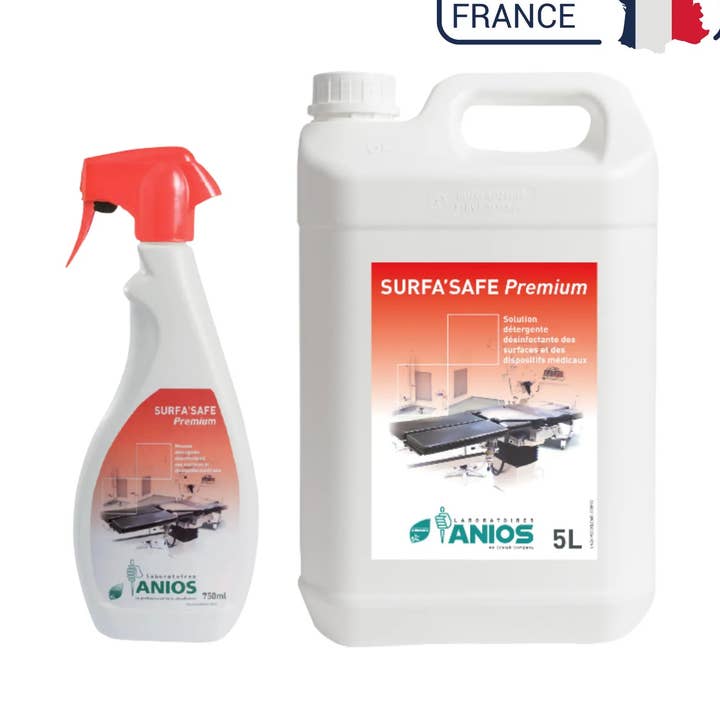 Surfa'safe Premium - Schiuma detergente disinfettante - Anios per la vendita all'ingrosso da parte di My Podologie