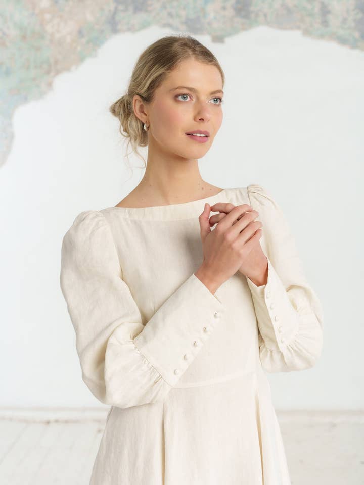 Red Poppy Hawthorn Dress, Long Sleeve for wholesale on Faire52