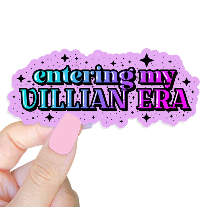 Entering My Villain Era Sticker for wholesale by Lil Charmery