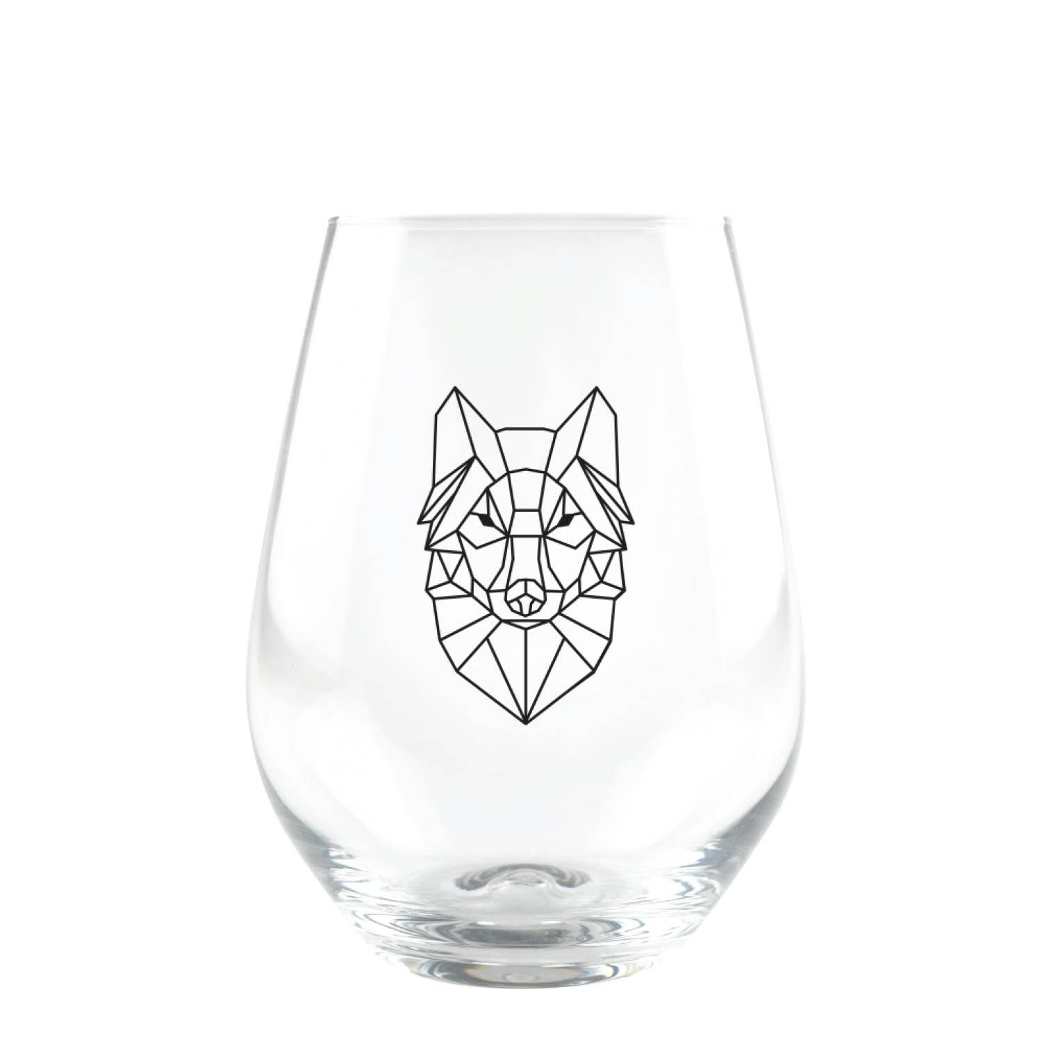 CUISIVIN - Wholesale Wine Glass - Geometric Animal Stemless Tumbler - 4pk (cost per glass)4