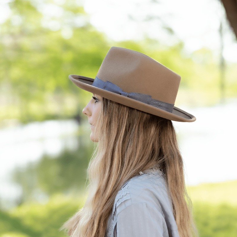 My Wine Hat - Vente Chapeau en feutre - femme - CHAMPAGNE FEDORA - TERRE3