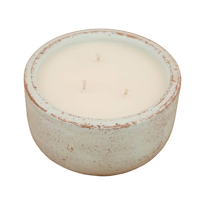 My Amigos Imports - Wholesale Candle holder - Roundsy™ Candle Ready Clay Vessel-6x2.5-3 in-3 Color Choices