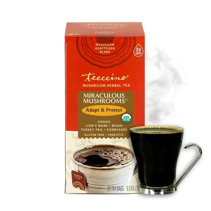 Teeccino – wholesale Health/detox tea – Organic Caffeine Free Miraculous Mushrooms Tea 25ct5