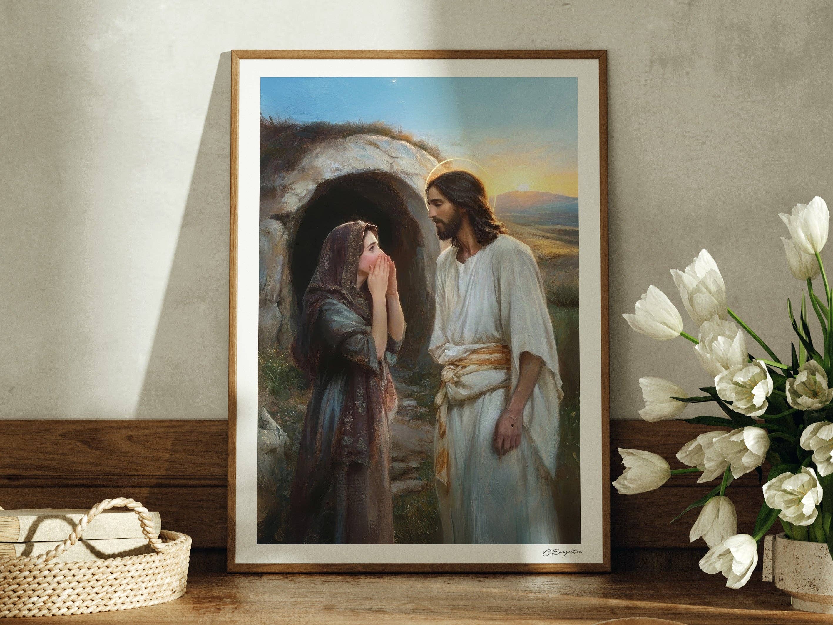 The Painted Gospel - Vendita all'ingrosso Stampa artistica - Il mio Redentore vive | Stampa d'Arte Fatta a Mano Firmata6