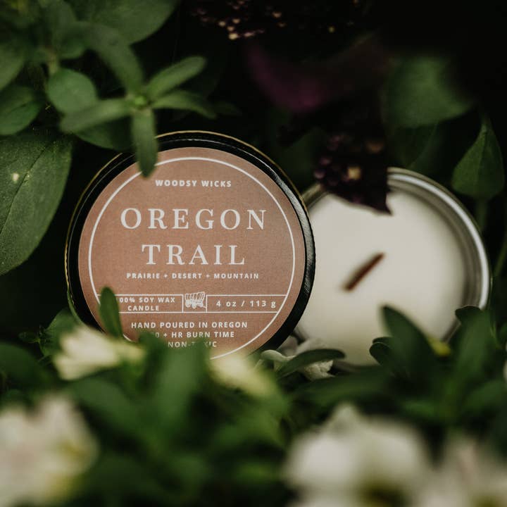 Woodsy Wicks - Wholesale Travel Candles - Oregon Trail Candle - 100% Soy Wax - PNW7