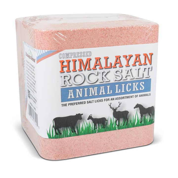 Himalayan Secrets - Vente Compléments alimentaires – hors chat et chien - Sel roche comprimé de l'Himalaya Animal Lèche 2,5 KG