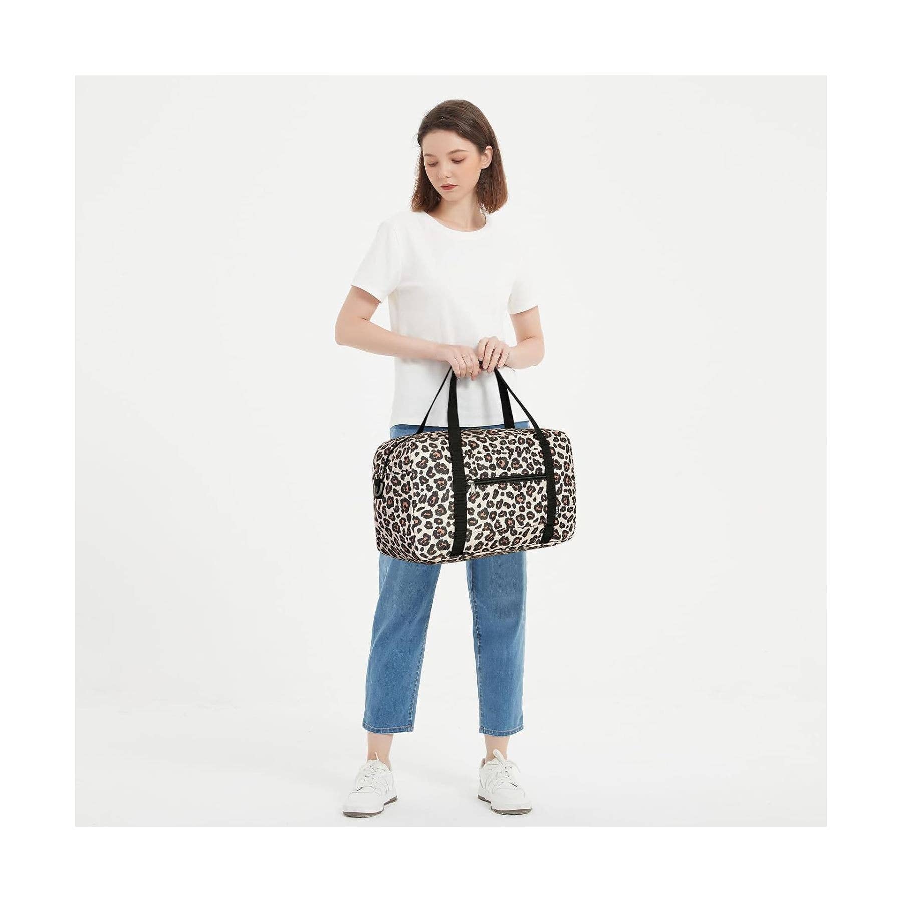 wandf – Saco de viagem - Mulher por atacado – Mala de Viagem Impressa 20L Armazenamento Sob o Assento para Companhias Aéreas22