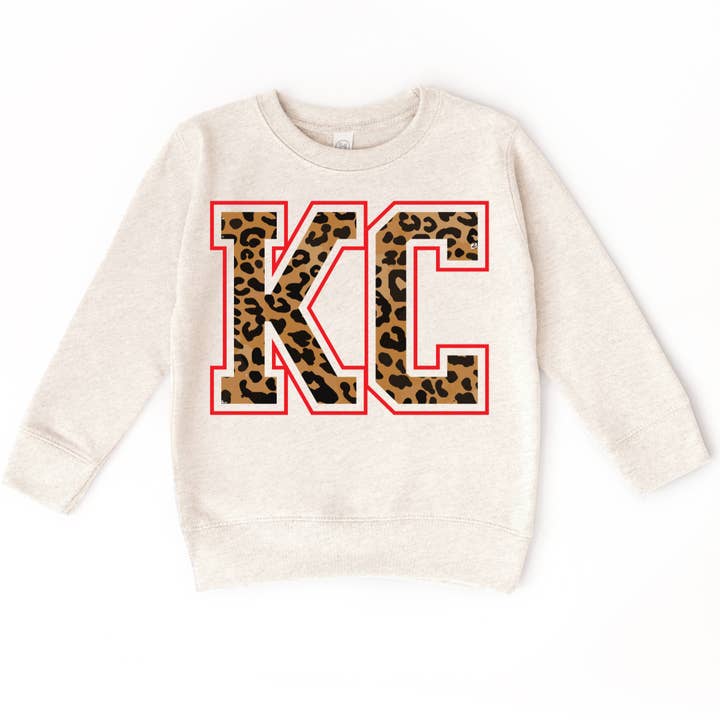 Kansas City KC Sweatshirt for Kids/Toddler, KC Football for wholesale by SimplyKnotCo
