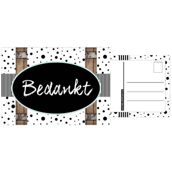 Carte A6 merci pour la vente par Marlijnpoppendijn