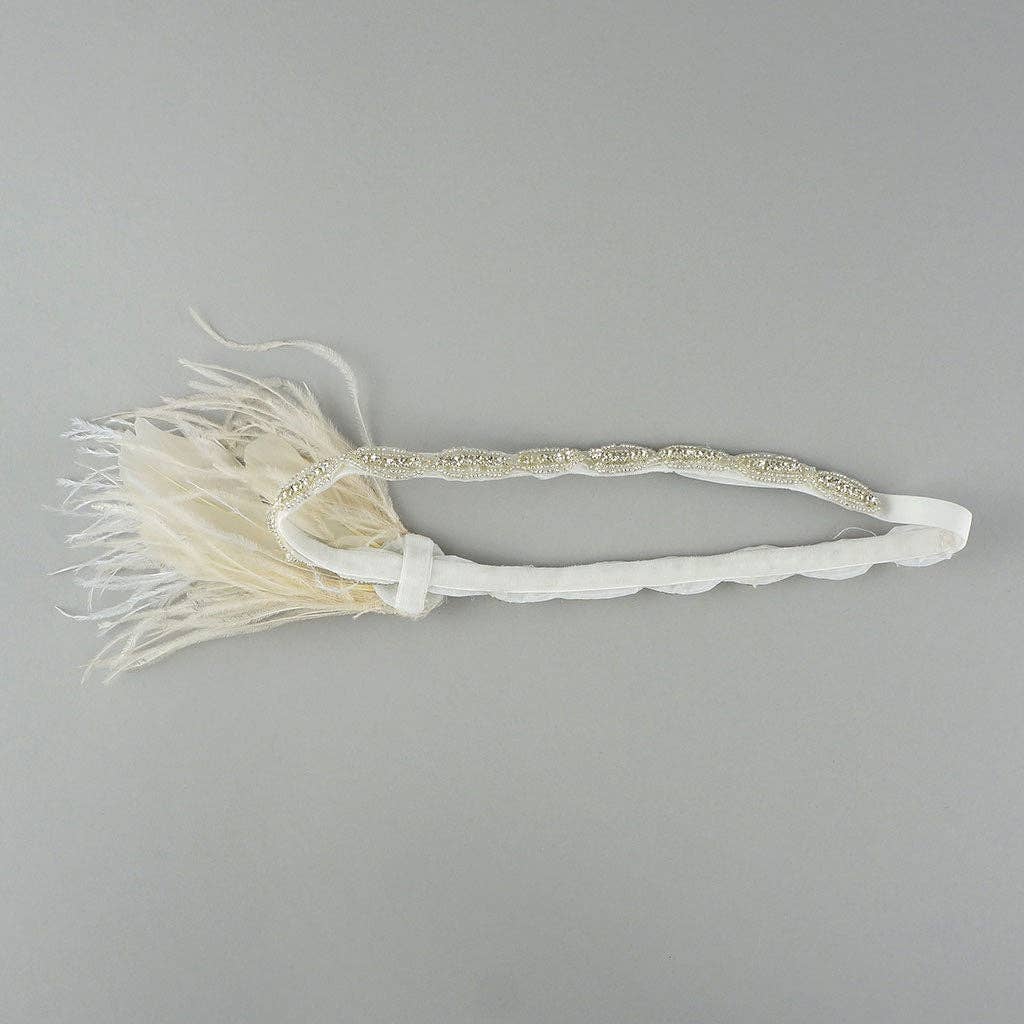 Zucker Feather Products - Wholesale Fashion Headband - Women's - Elegant Feather Headband w/Rhinestone Accent2