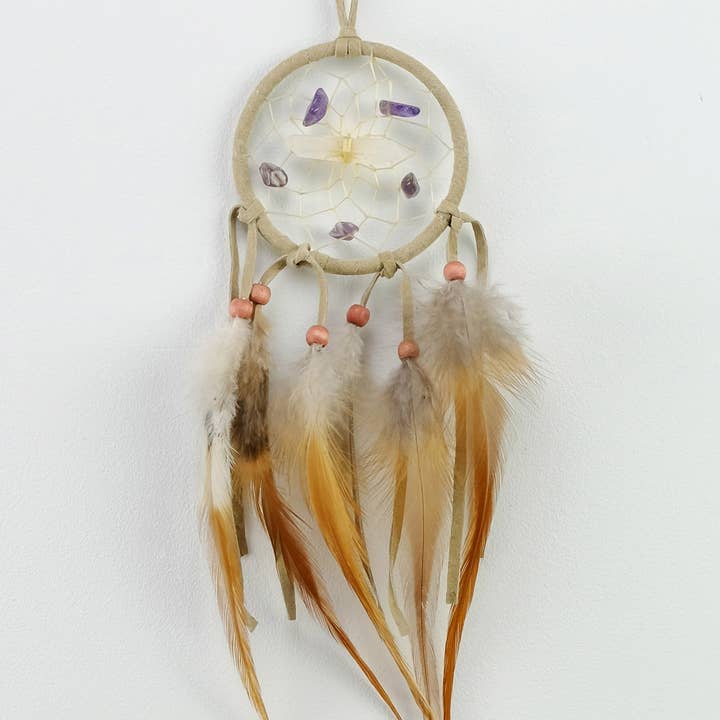 Atrapasueños Tan Vision Seeker de 6,4 cm para venta al por mayor de Monague Indigenous Crafts & Gifts