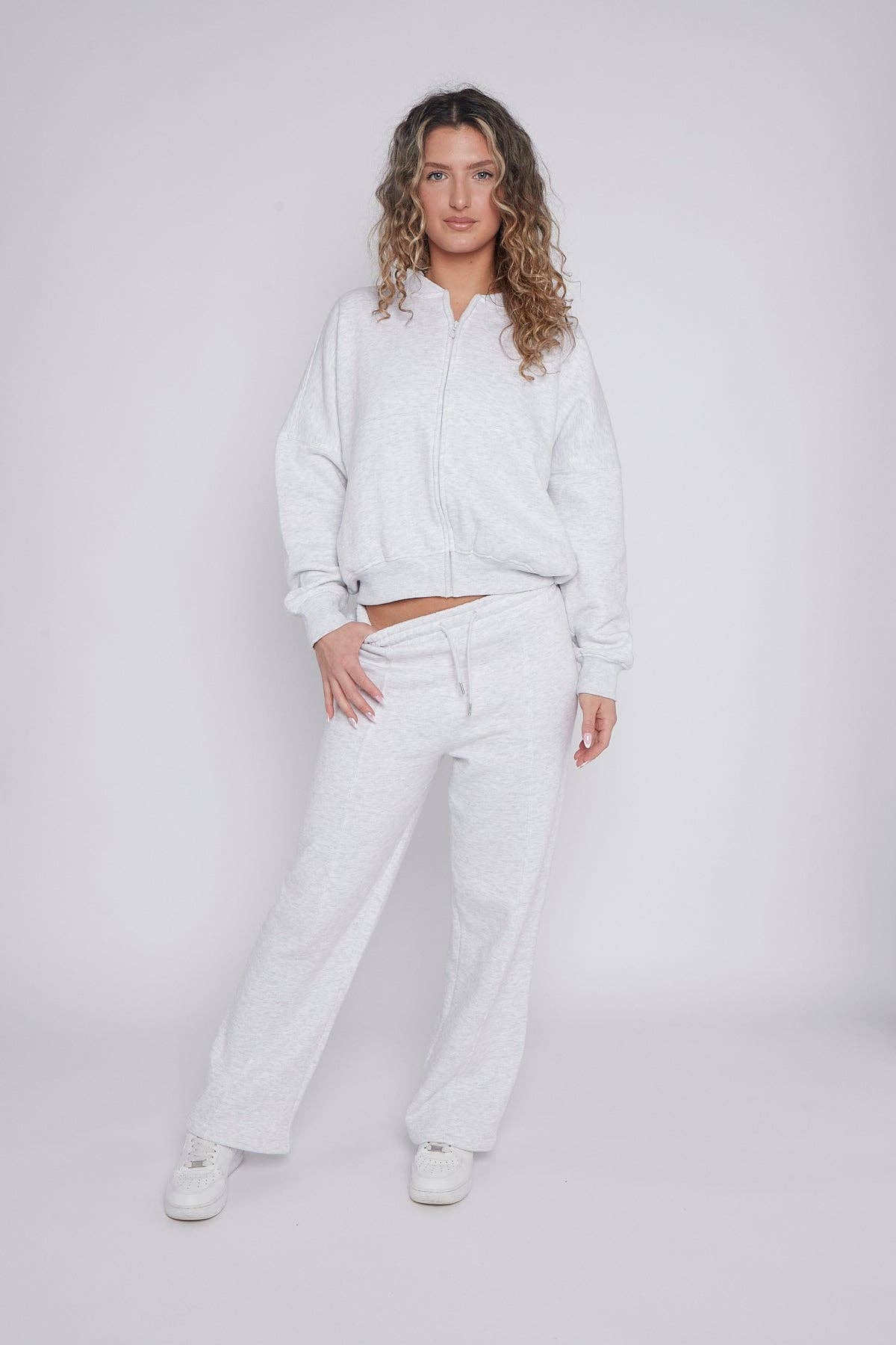 AX Labels - Wholesale Top & Pant Set (NOT Loungewear) - Women's - Oversized Bomber Style Fleece Zipper Co-ord32