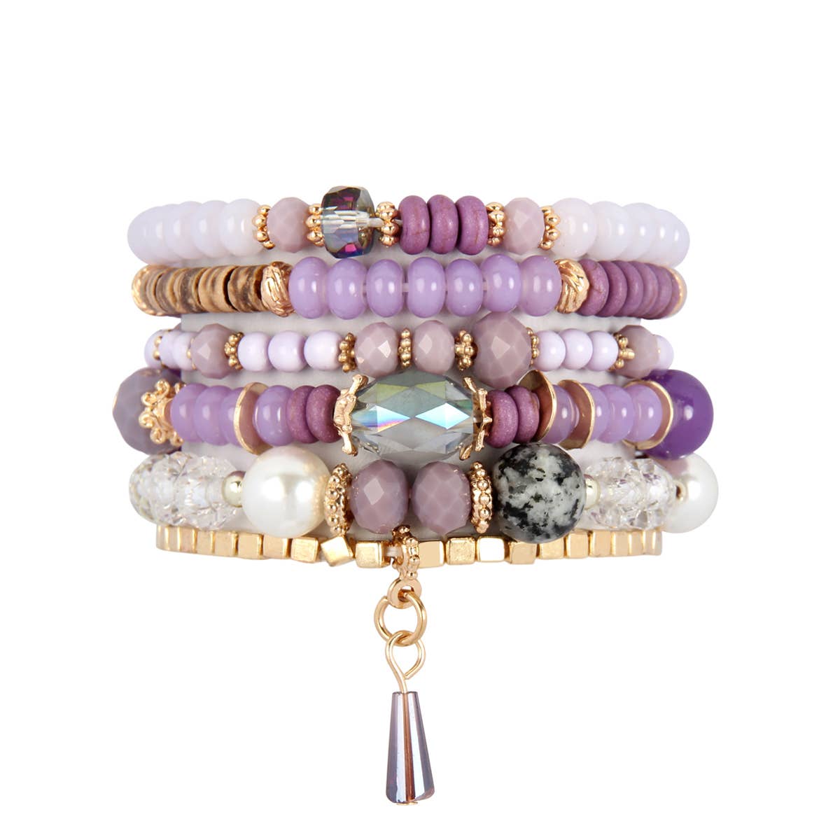 MYS Wholesale Inc - Wholesale Jewelry Set - Multi Stone Beads Stackable Bracelet2
