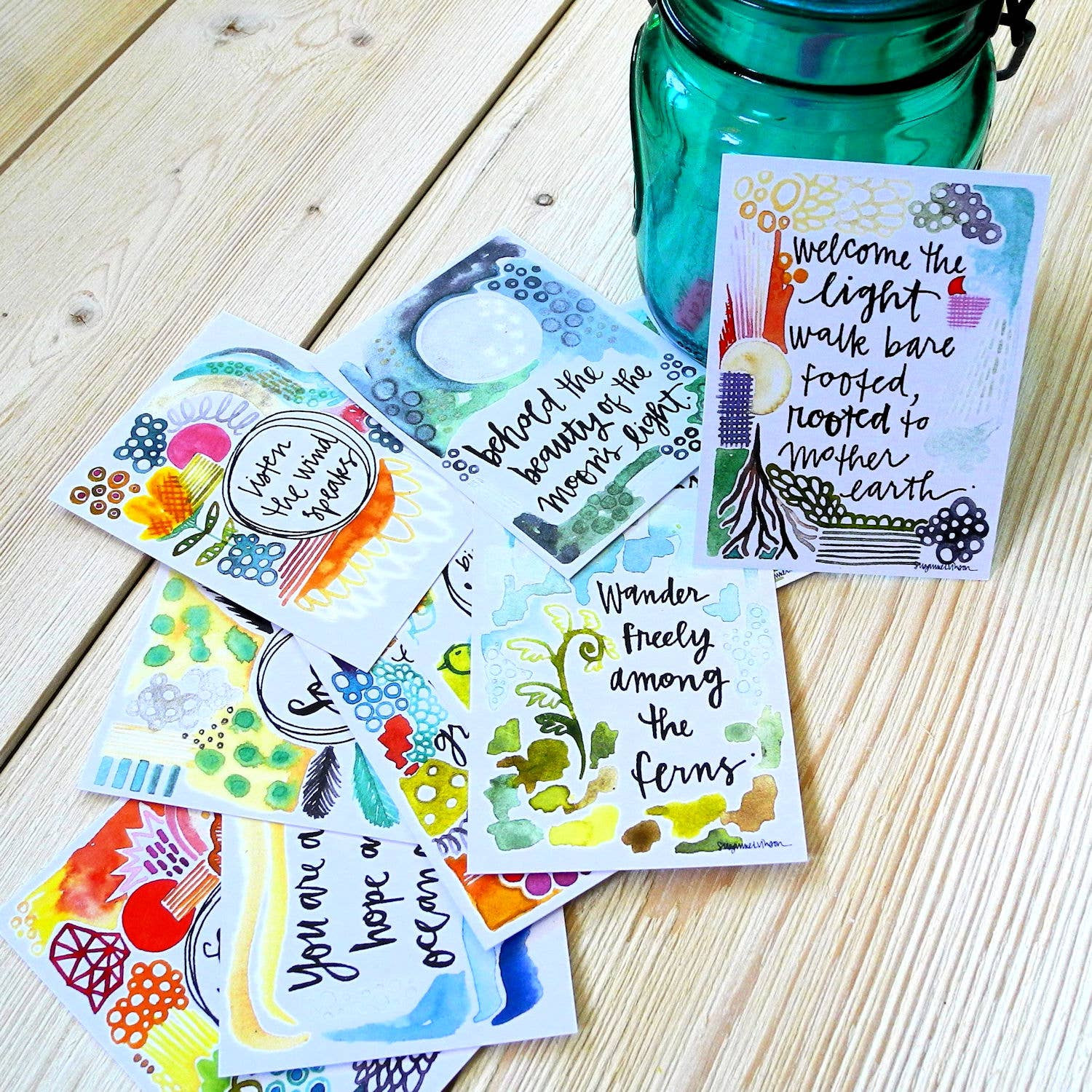 Silver Tree Art by Suzanne L. Vinson - Wholesale Stationery/Notecard Set - Nature Set - Wisdom Card Set3