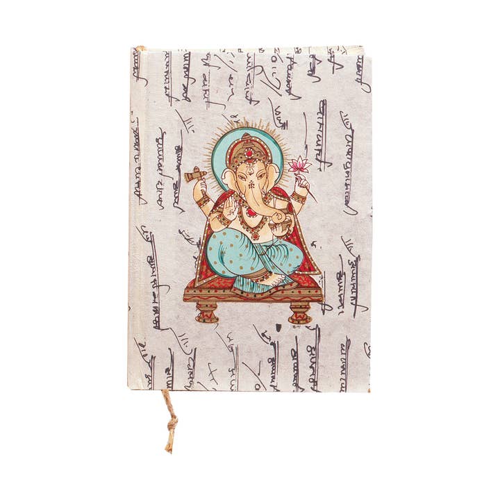 Triloka - Wholesale Journal/Diary - Ganesha Handpainted Tree-free Diary