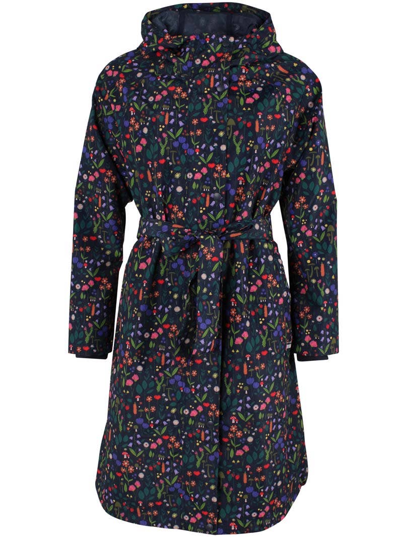 Danefae København - Wholesale Raincoat - Women's - Danelisabeth Raincoat Dk Navy BOTANICAL12