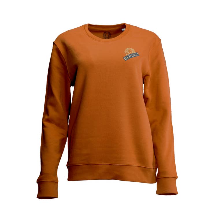 Moletom feminino “laranja outono” por atacado de BONAGI