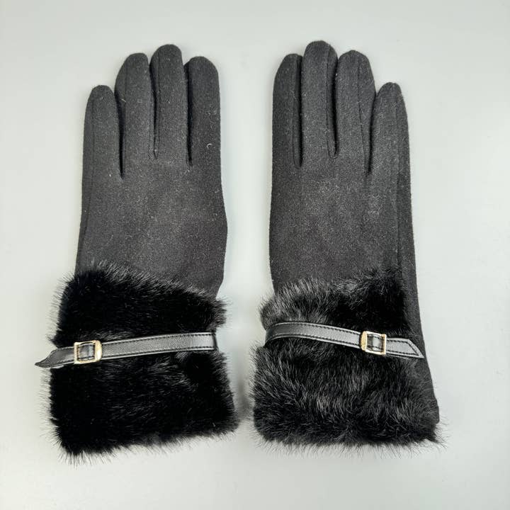 Ole - Vente Gants – femme - Gants à écran tactile en fausse fourrure19