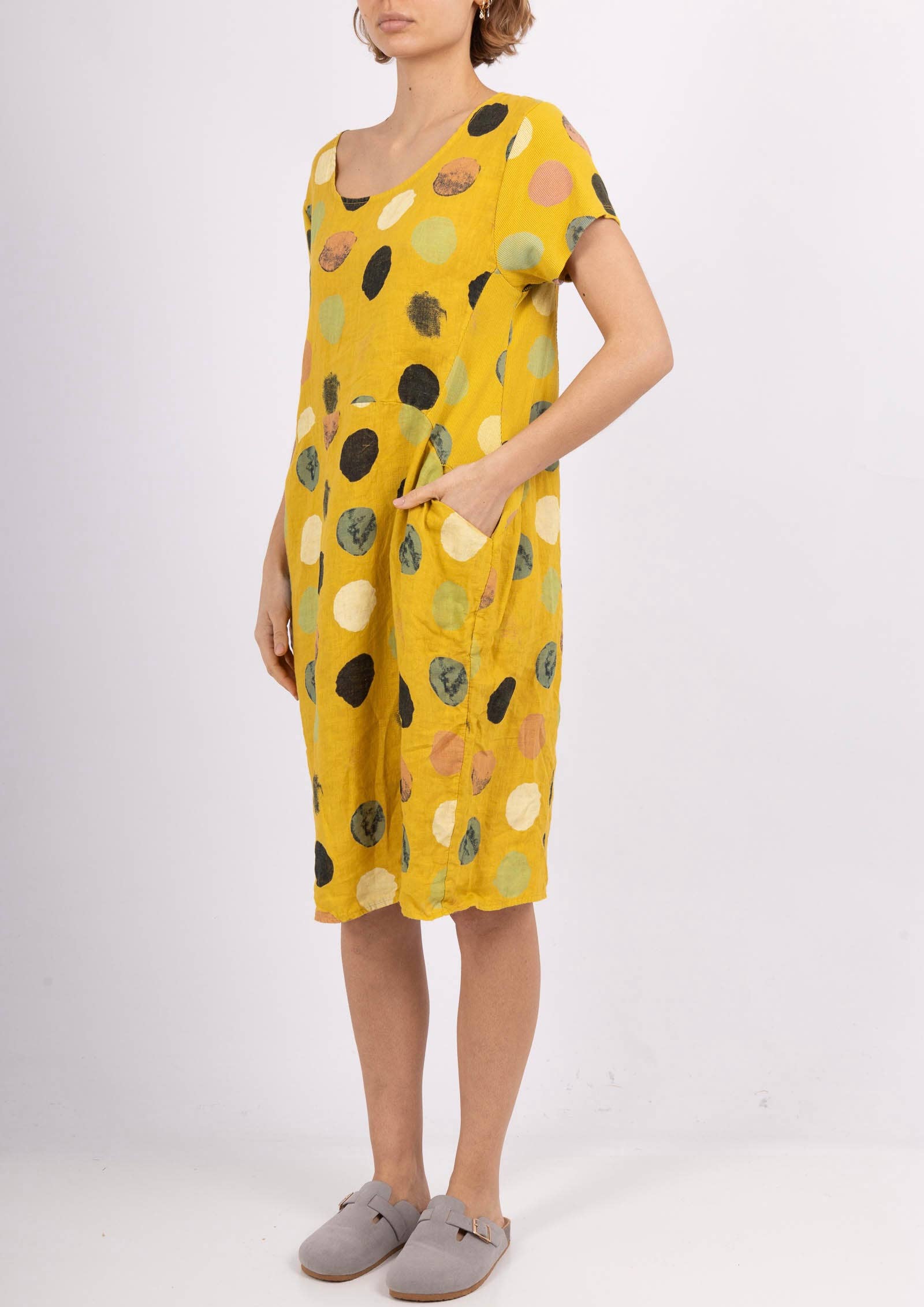 LINEN & COTTON HOUSE - Wholesale Jurk - Dames - 3533 jurk van linnen | dameskleding43