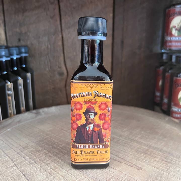 Blood Orange White Balsamic Vinegar thick and full hipster for wholesale by Montana Farmacy