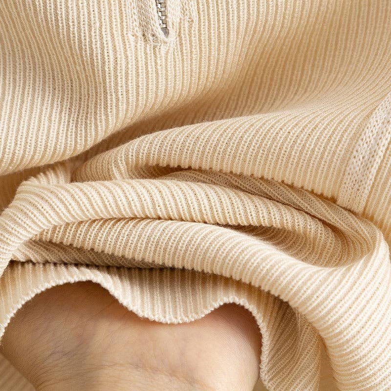 OceanusSwim – wholesale Top & pants set (NOT Loungewear) – Women's – Knit Zip Neck Vest High Waist Pants Set7