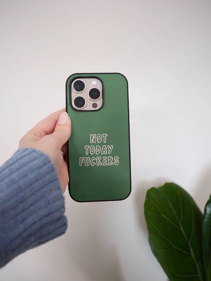 Hoje Não Cabrões | Capa de Telemóvel por atacado de Wisdom and Wonder Designs