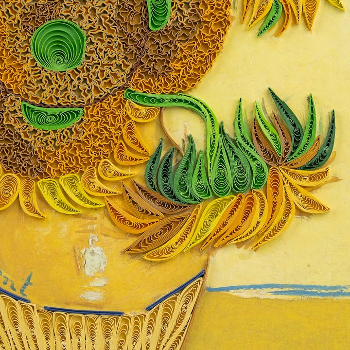 Quilling Card - Wholesale Art Print - Quilled Sunflowers, Van Gogh Art (11in.x15in.)8