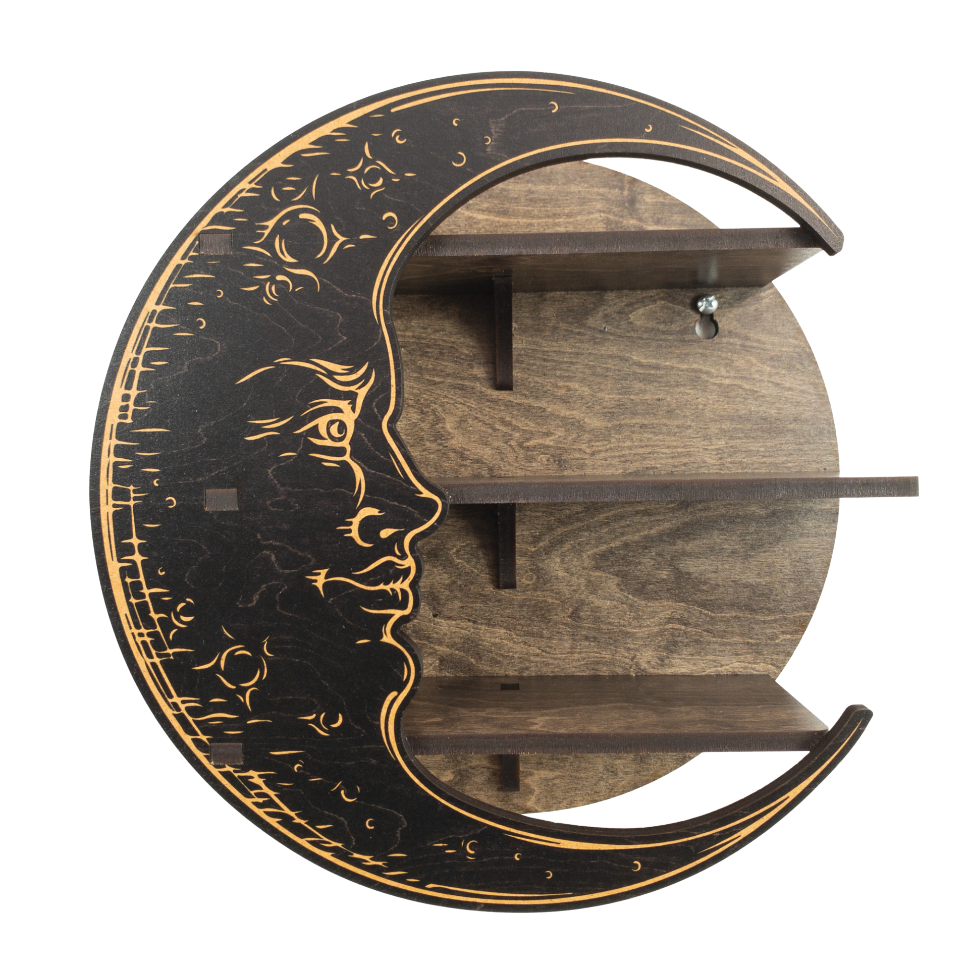 Standish House – Großhandel Wandregale – Mondregal mit Gesicht, Kristallregal, Regal für ätherische Öle8