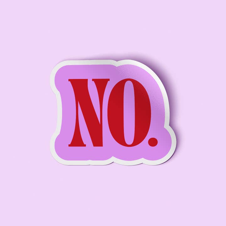 Woman-Owned Wallet - Wholesale Sticker - NO (Period) Sticker1
