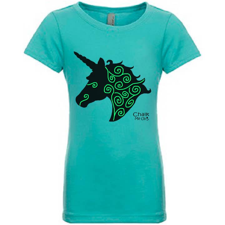 T-shirt licorne pour jeunes avec 3 marqueurs à craie pour la vente par Chalk Me Up