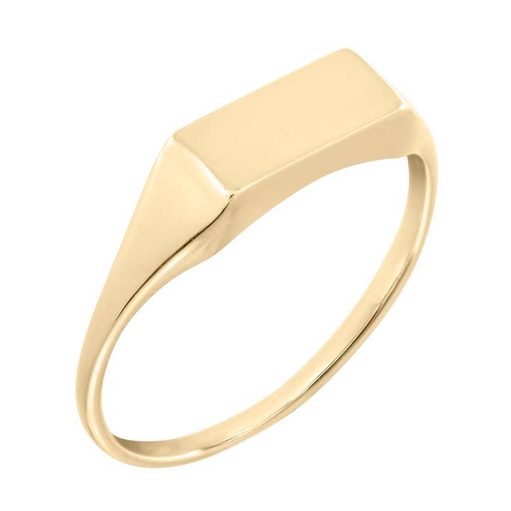 Rektangulär signetring för wholesale av GEMOUR