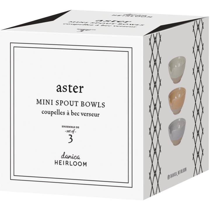 Danica Heirloom - Wholesale Bowl - Aster Mini Spout Bowl Set of 3