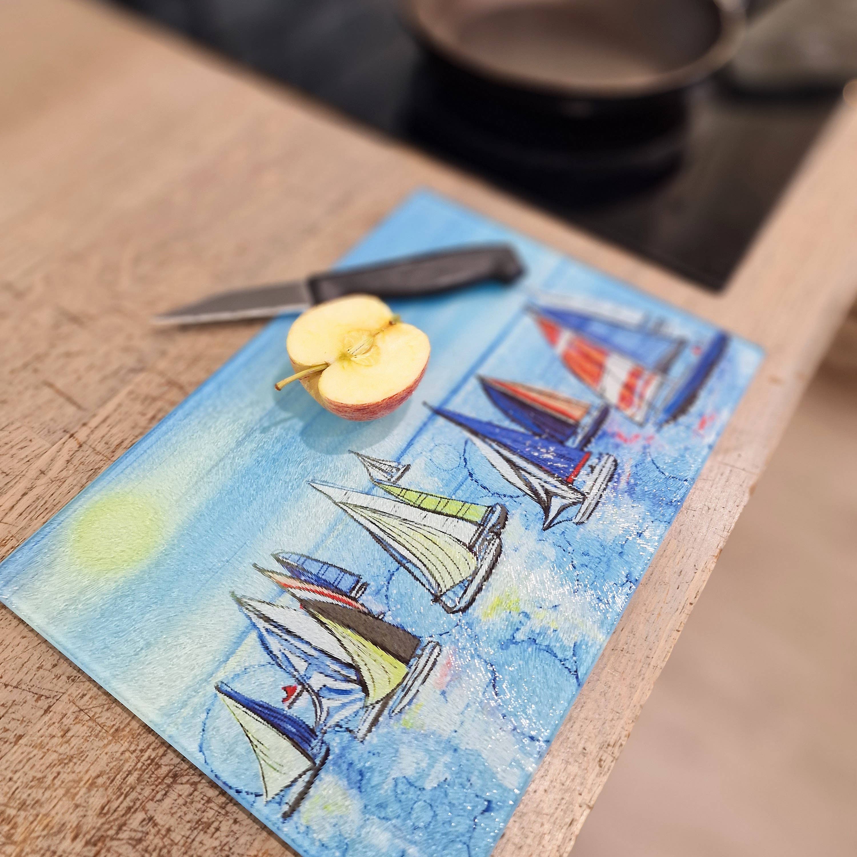 By Jo Crafts – wholesale Placemat – 83-WTS Nautical Regatta Boats Worktop Saver 4