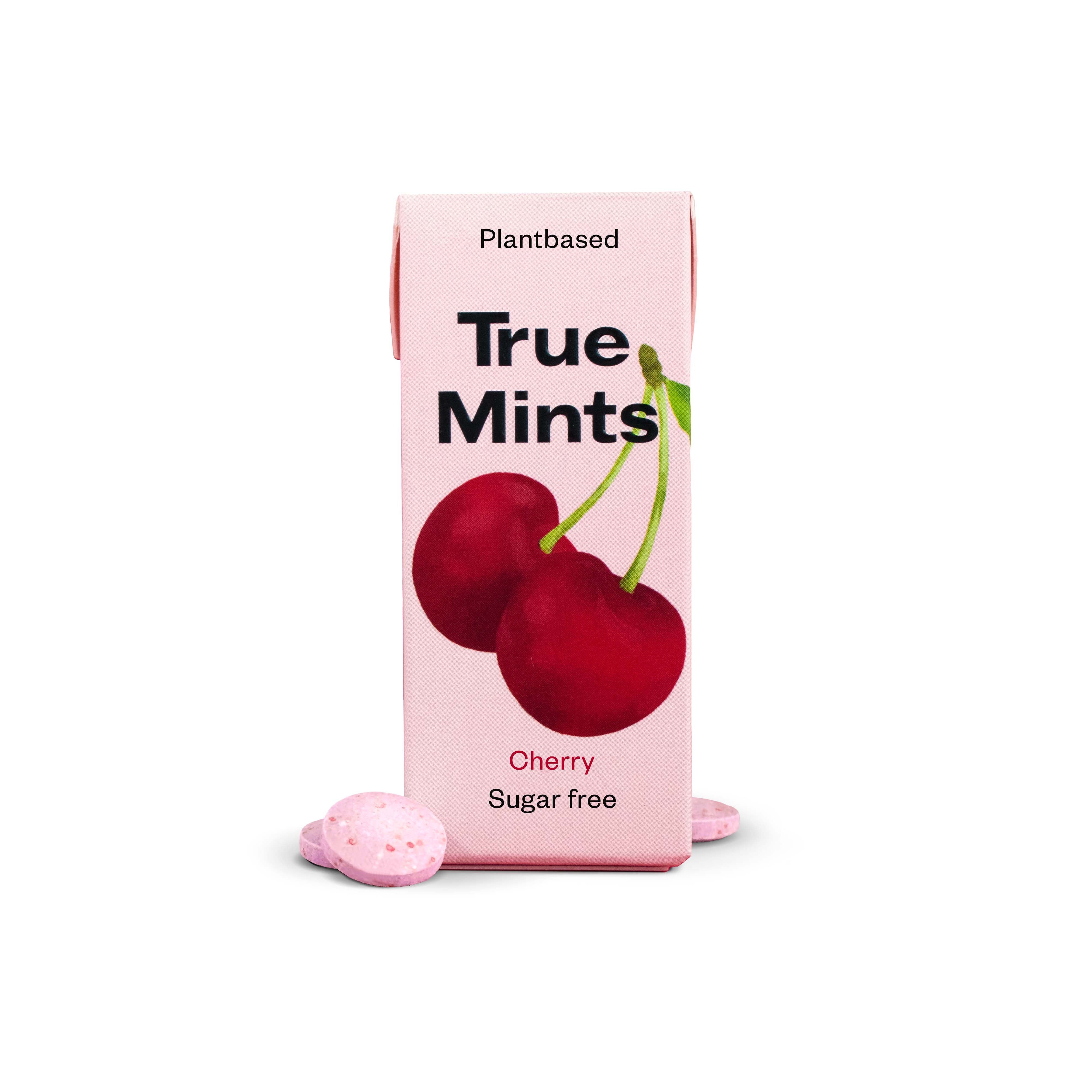 Gourmandise - Wholesale Mints - Plastic free mints Cherry flavour True Mints