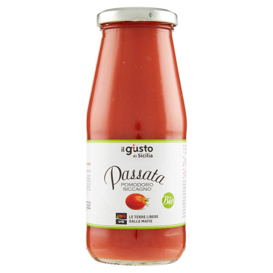 Emporio Sicilia – Molho para massa por atacado – Puré de Tomate Siccagno Biológico Bio - Libera Terra0